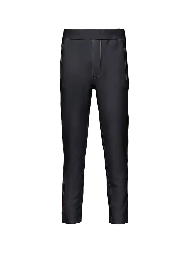 Prada Men's Technical Fabric Joggers with Heat-Sealed Taped Seams - Black