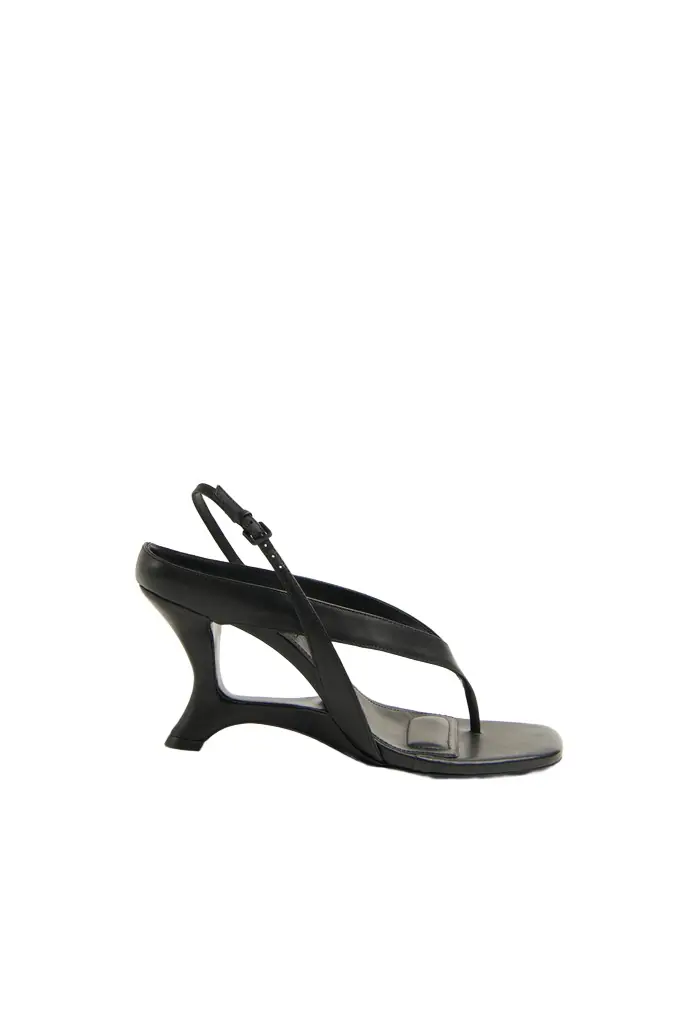 Simkhai Darya Leather Wedge Thong Sandal