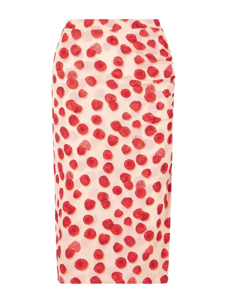 Stella McCartney Printed Mesh Midi Skirt