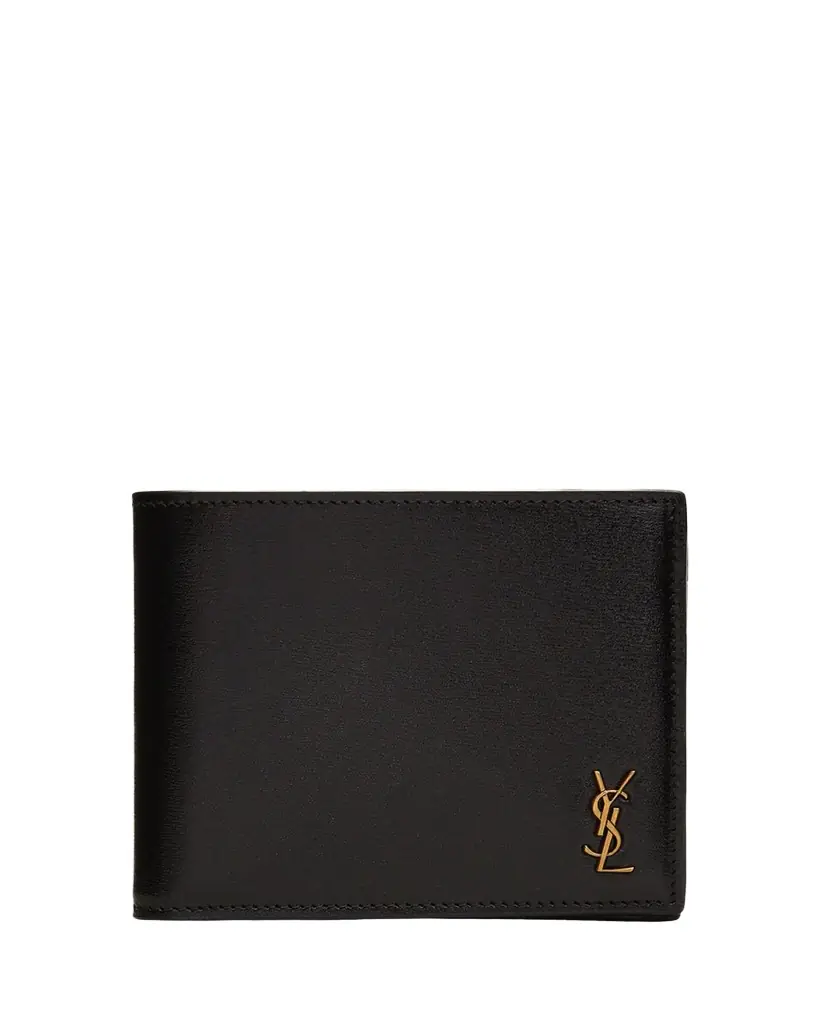 Saint Laurent Men's YSL East-West Logo Bi-Fold Wallet