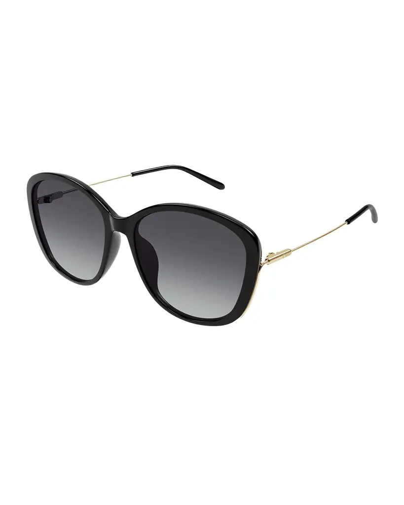 Chloe Gradient Round Acetate Sunglasses