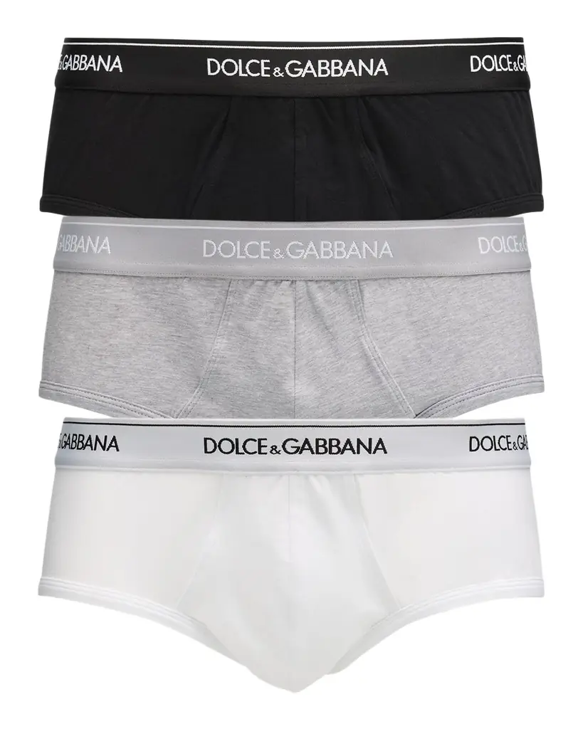 Dolce & Gabbana Men 's Brando Jersey Stretch 3-Pack Briefs