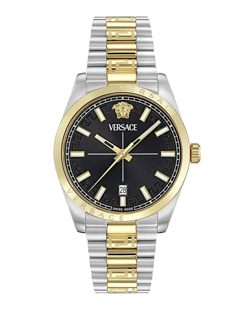 Versace Millenyium 40mm Two Tone Bracelet Watch