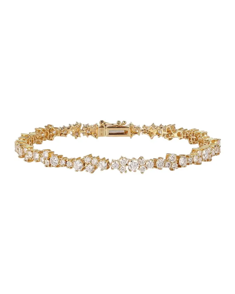 Sydney Evan 14K Yellow Gold Diamond Cocktail Tennis Bracelet