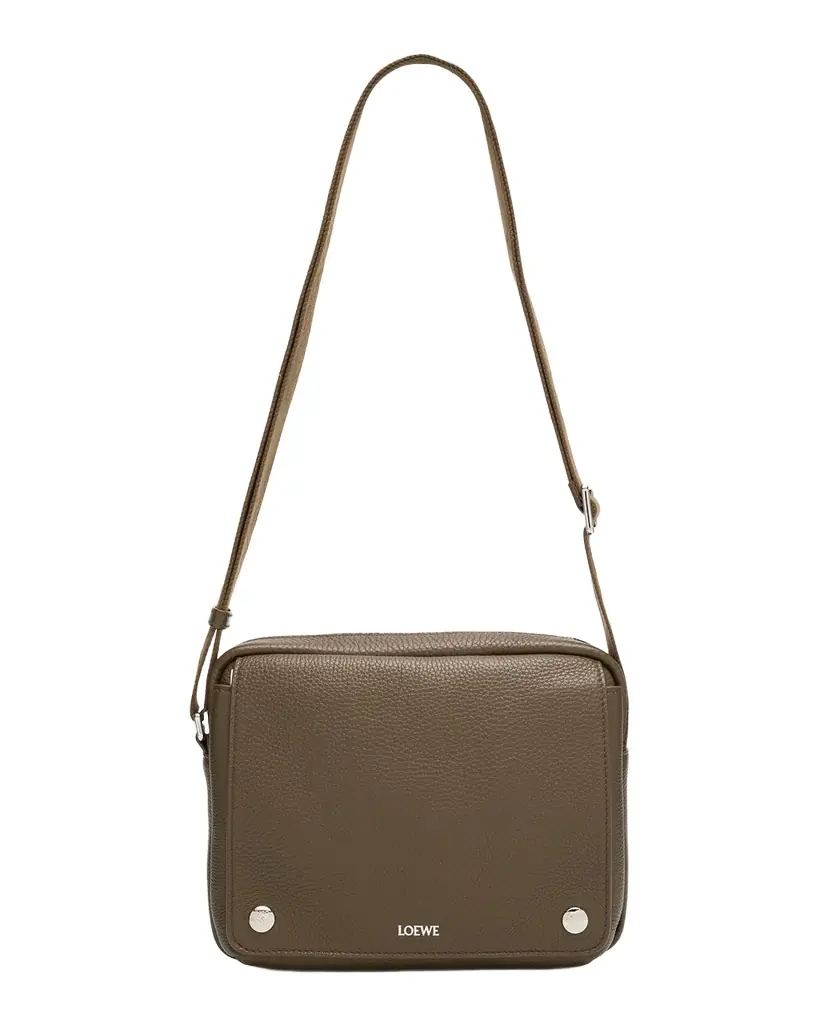Loewe Men 's Pebble Leather Extra-Small Messenger Bag