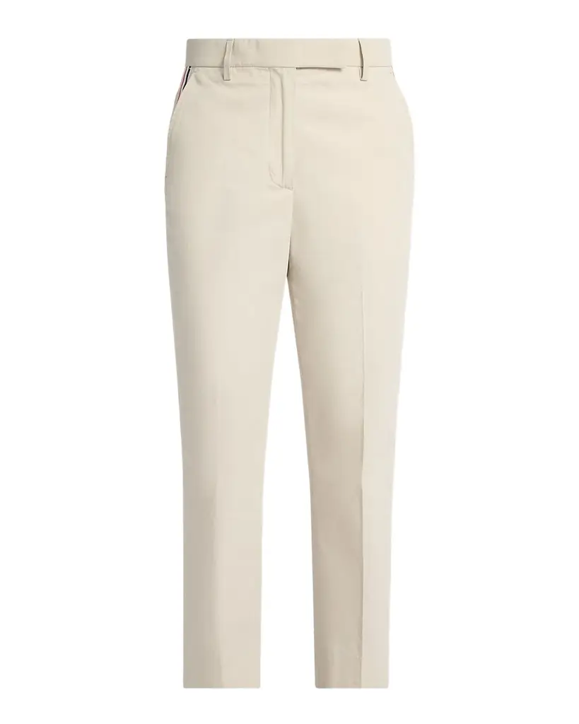 Thom Browne Grosgrain-Stripe Relaxed-Leg Ankle Pants