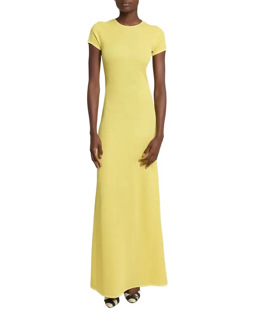 Jacquemus Solid Knitted Maxi Dress