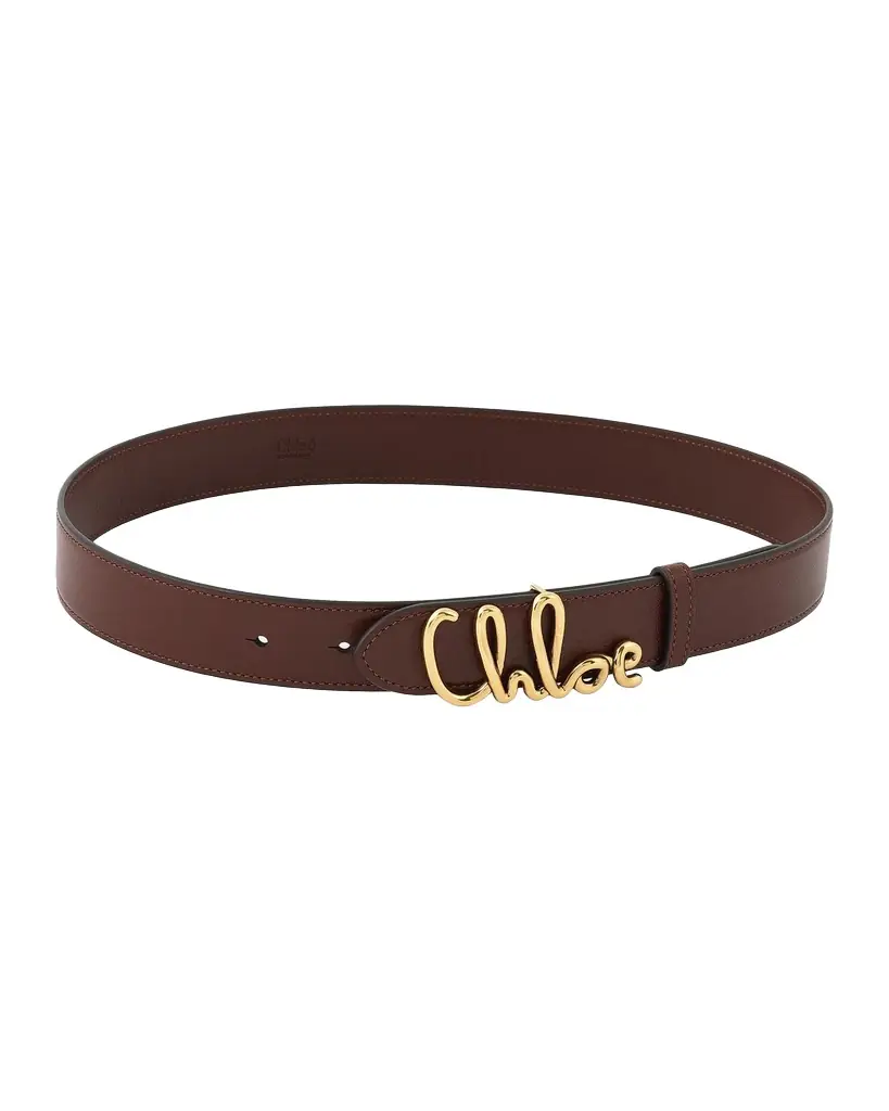 Chloe Iconic Logo Leather Belt