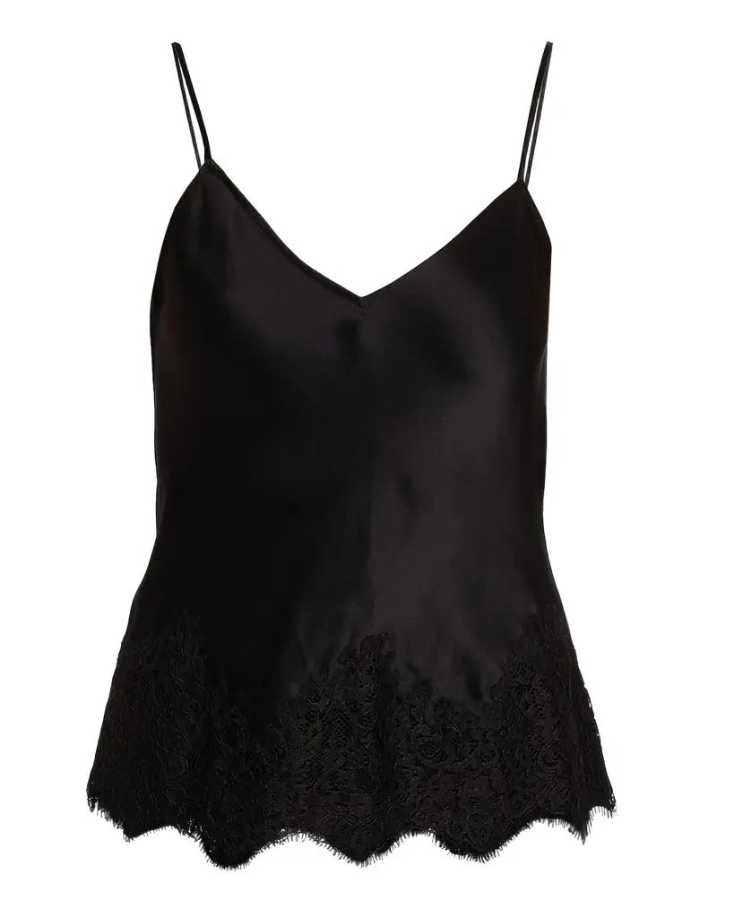 Nili Lotan Nadine Lace Silk Cami Top