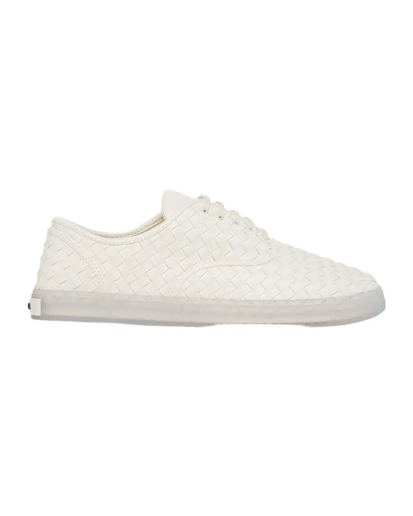 Bottega Veneta Men 's Serena Intrecciato Leather Low-Top Sneakers