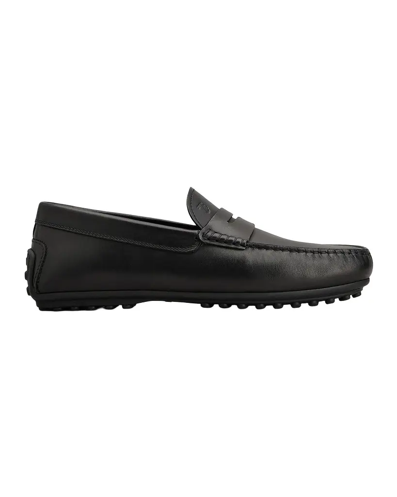 Tod 's Men 's Leather Moc-Toe Penny Loafers
