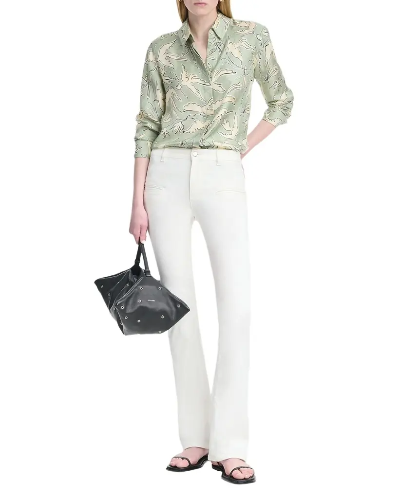 Altuzarra Chika Printed Silk Top