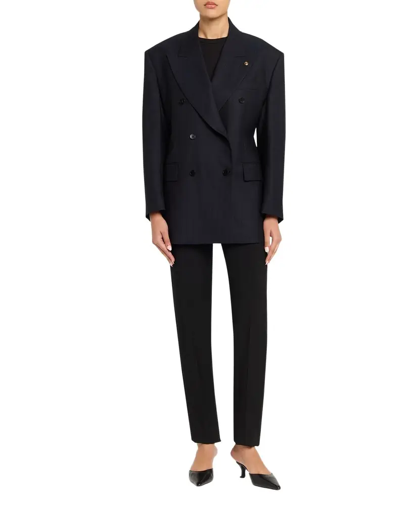 Versace Oversized Double-Breasted Blazer