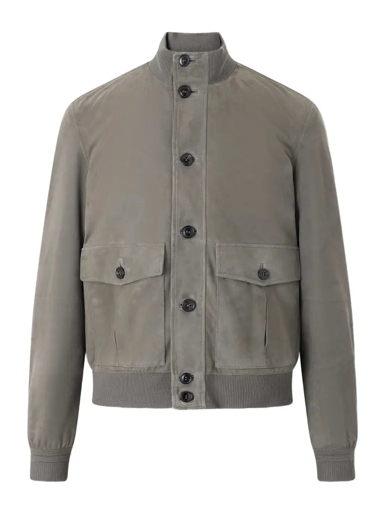 Zegna Ribbed Suede Jacket - Men