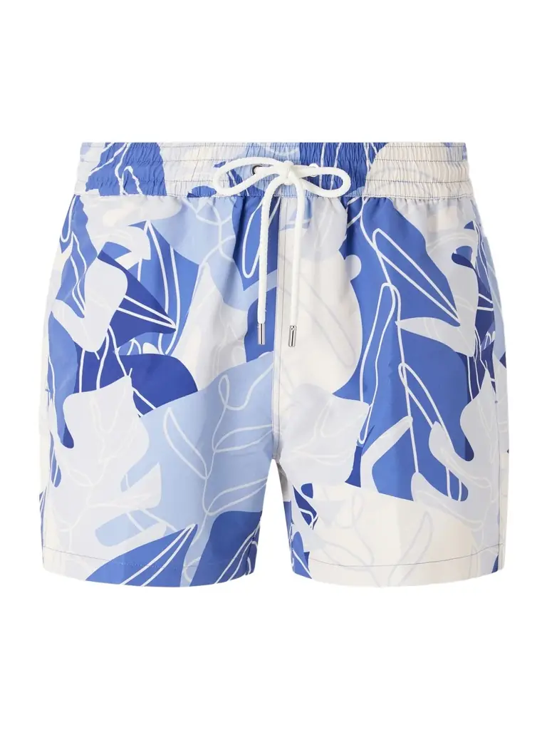 Frescobol Carioca Rio Straight-Leg Mid-Length Printed Recycled Swim Shorts - Men