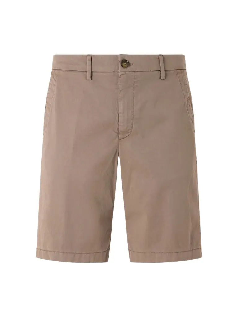 Canali Straight-Leg Stretch Cotton-Blend Gabardine Shorts - Men