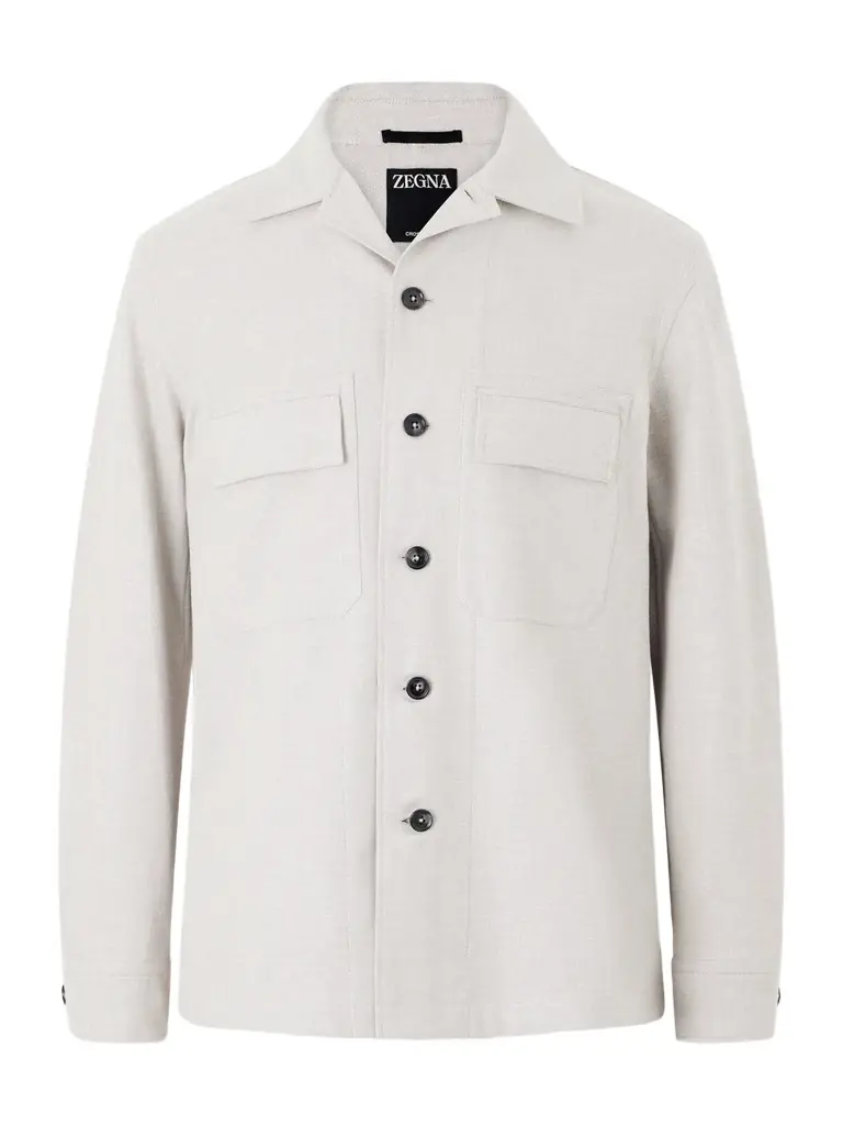 Zegna Linen, Wool and Silk-Blend Overshirt - Men