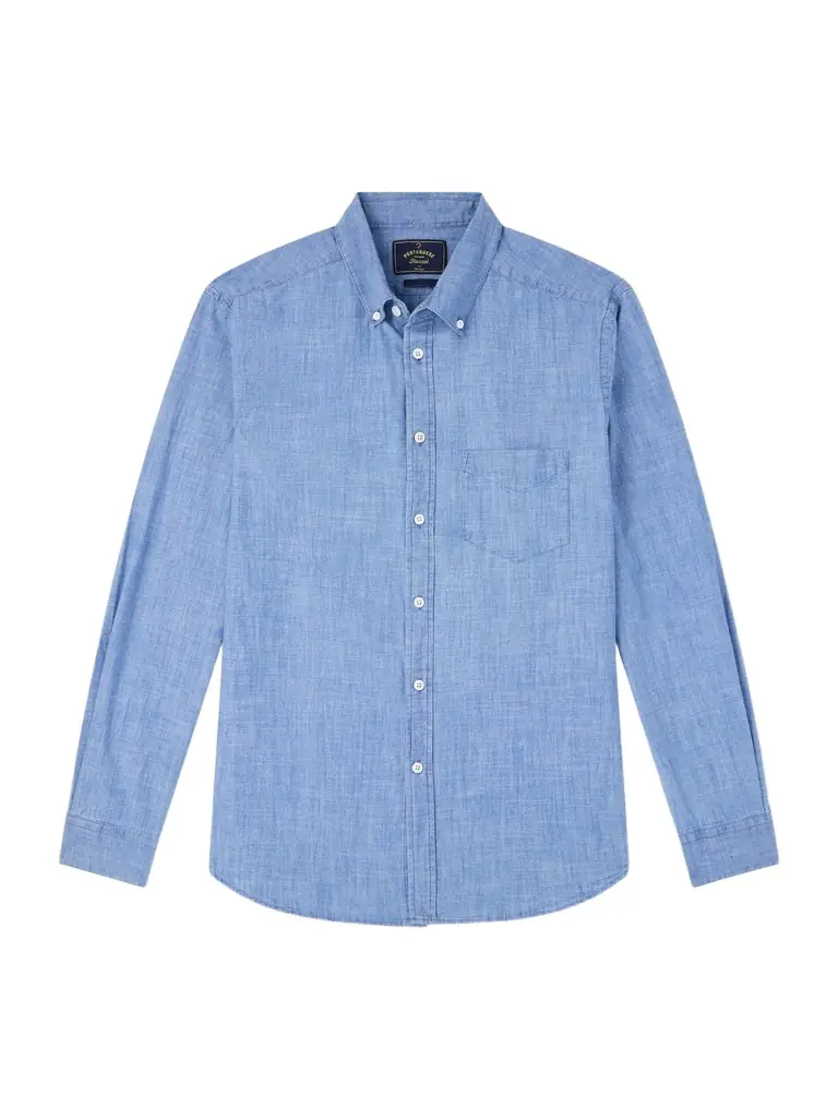 Portuguese Flannel Cotton-Chambray Shirt - Men
