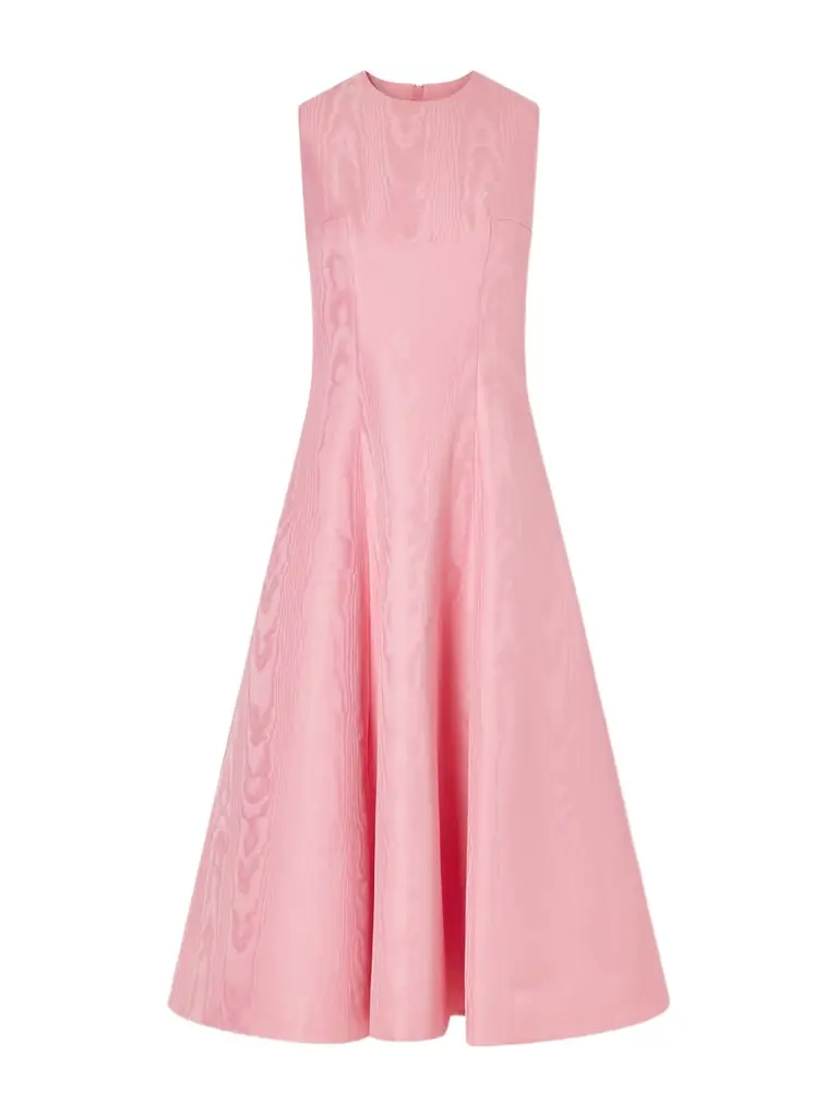 Emilia Wickstead Mara Moire Midi Dress