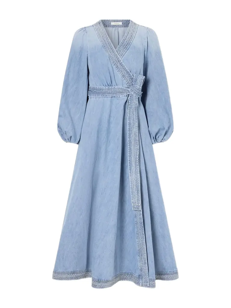 Zimmermann Indra Denim Midi Dress