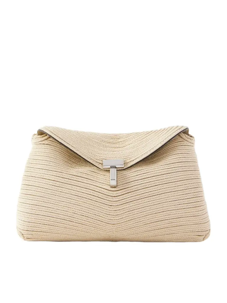 TOTEME T-lock Mini Woven Clutch