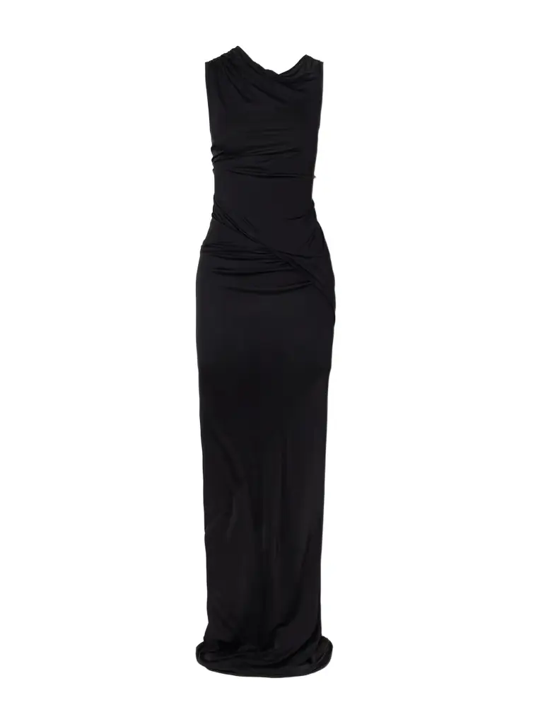 Rick Owens Shailee Draped Jersey Gown