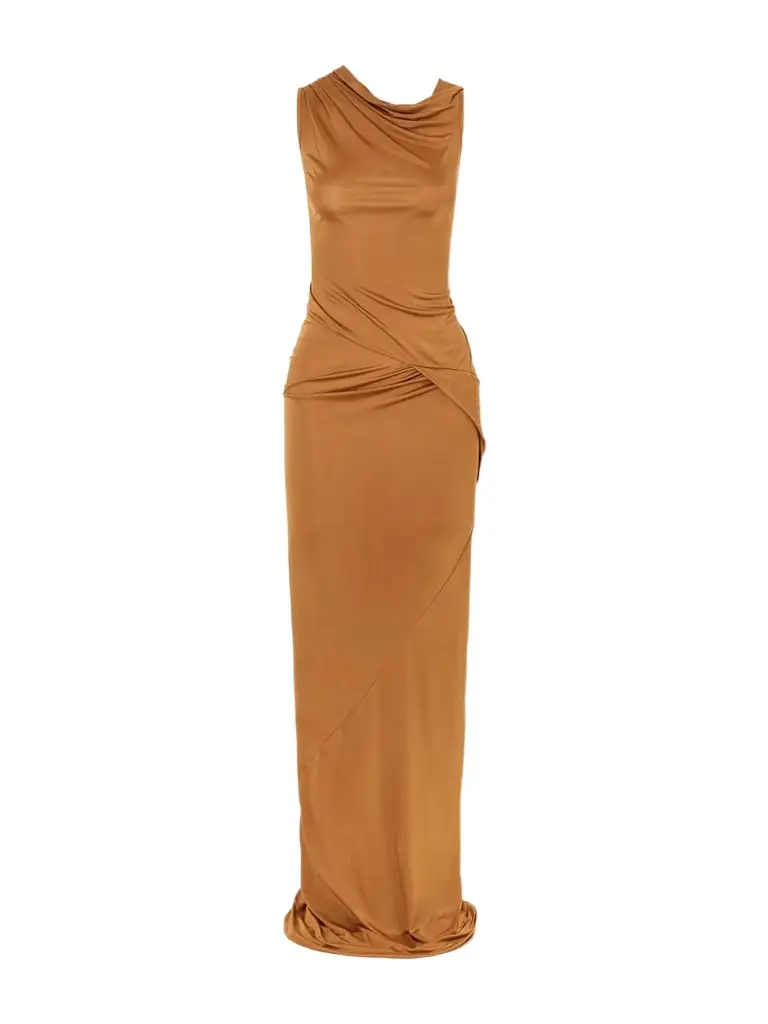Rick Owens Shailee Draped Jersey Gown