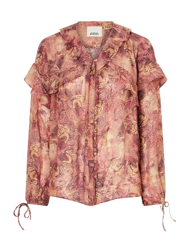Isabel Marant Charis Silk-chiffon Blouse