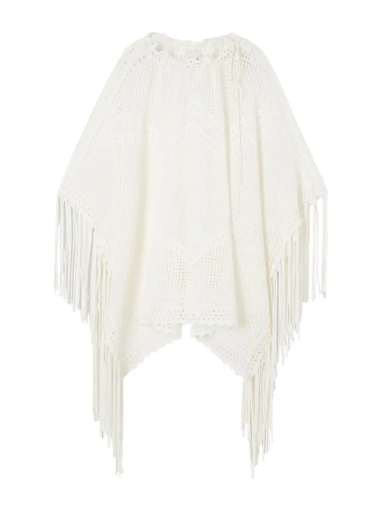 Isabel Marant Metilia Crocheted Fringed Cotton Top