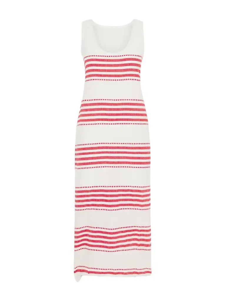 Lemlem Lilian Striped Cotton-blend Gauze Midi Dress