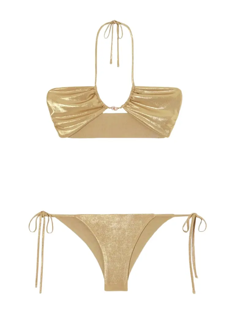 SARA CRISTINA Bahia Pearl-embellished Bikini