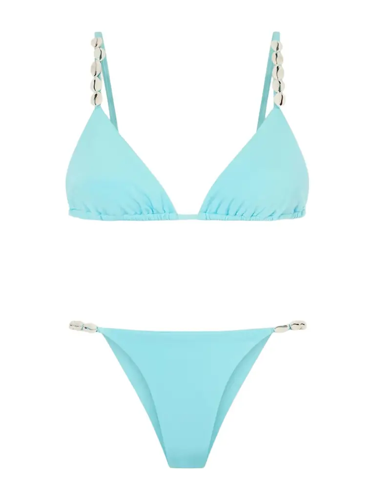SARA CRISTINA Cowries Embellished Bikini
