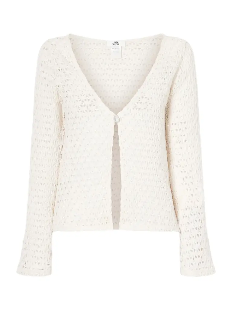 SARA CRISTINA Arena Crocheted Cotton Coverup
