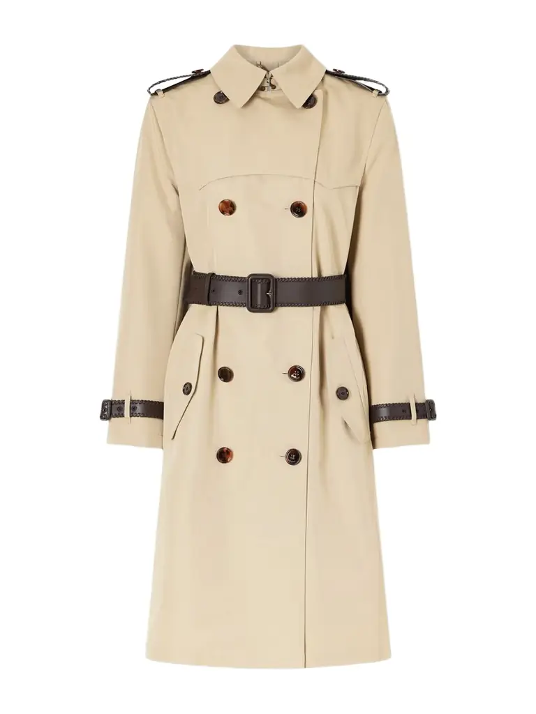 Burberry Foxfield Silk And Cotton-blend Trench Coat