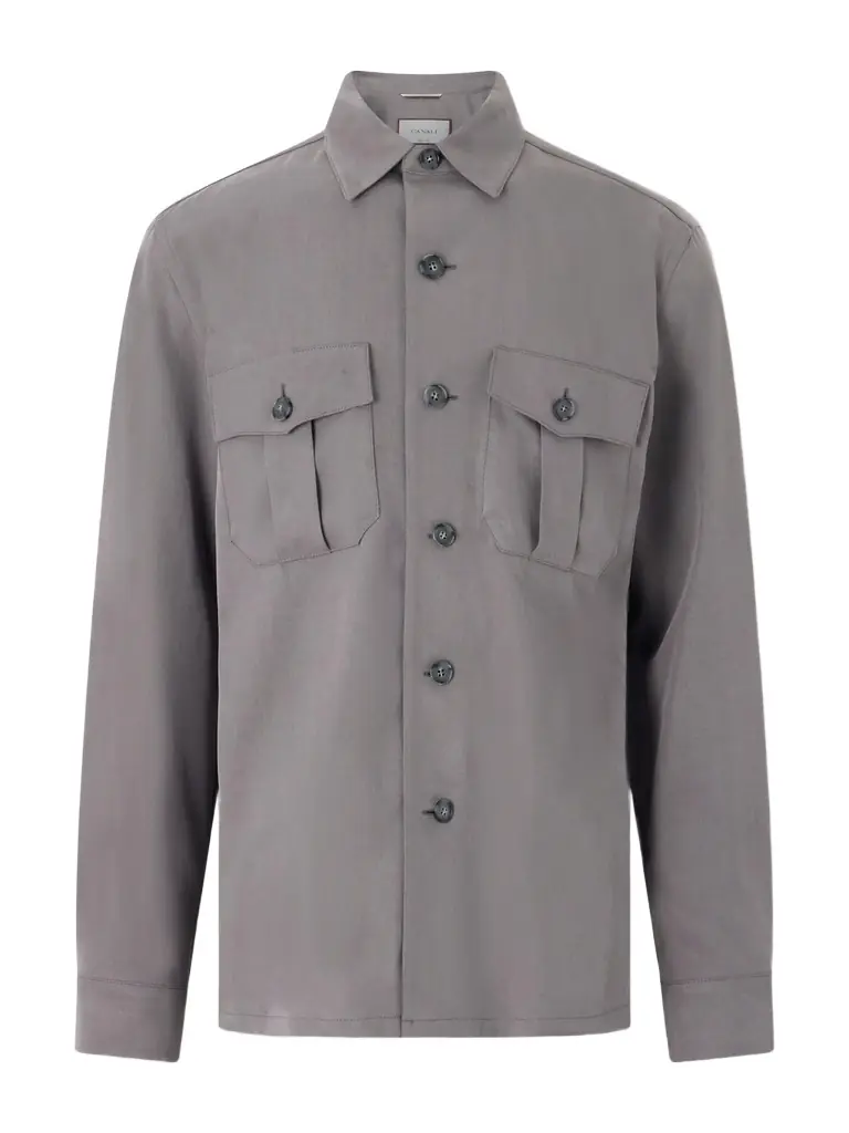 Canali Lyocell Overshirt - Men