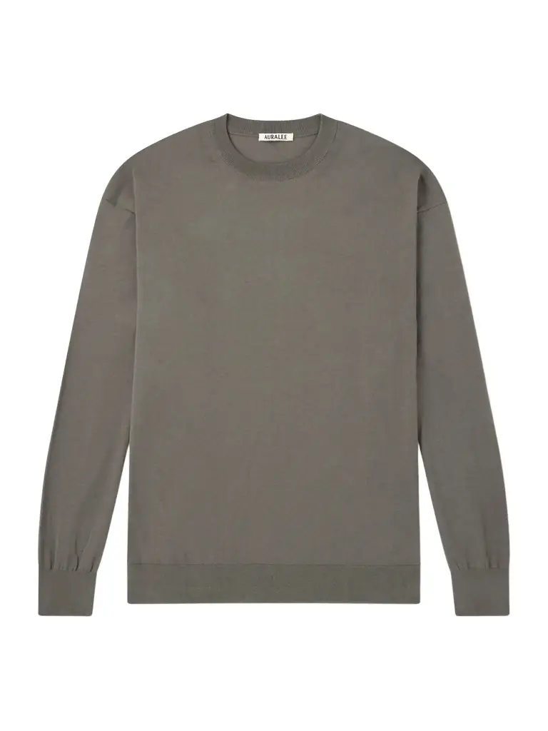 Auralee Luster Knitted T-Shirt - Men