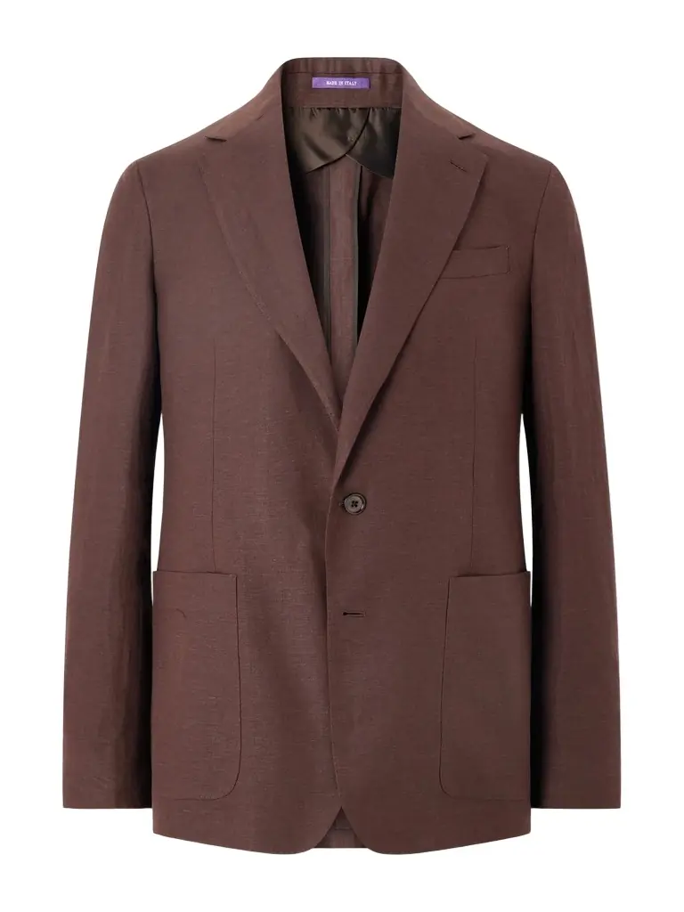 Ralph Lauren Purple Label Silk and Linen-Blend Suit Jacket - Men