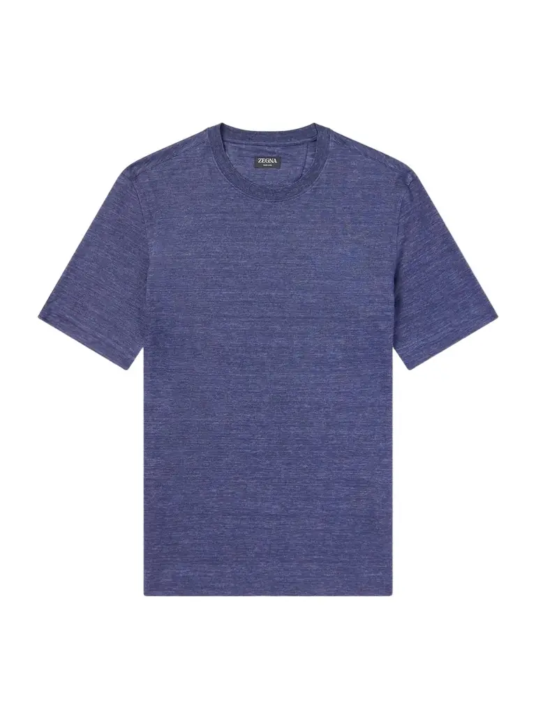 Zegna Oasi Knitted Linen T-Shirt - Men