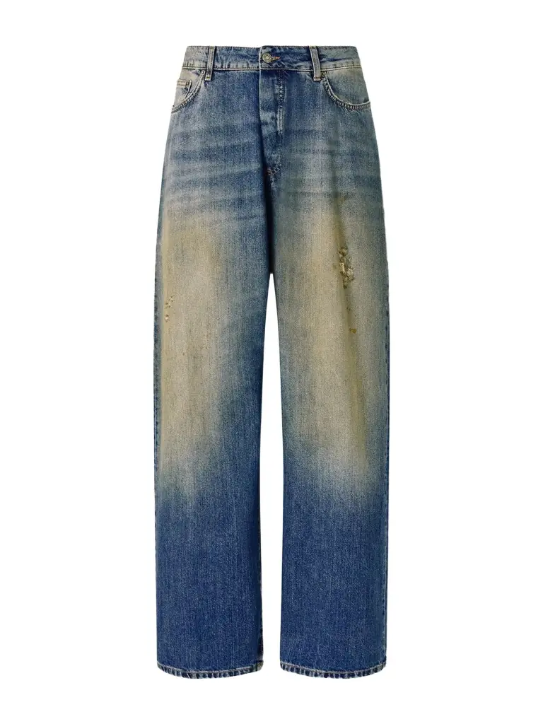 424 Big Daddy Wide-Leg Distressed Jeans - Men