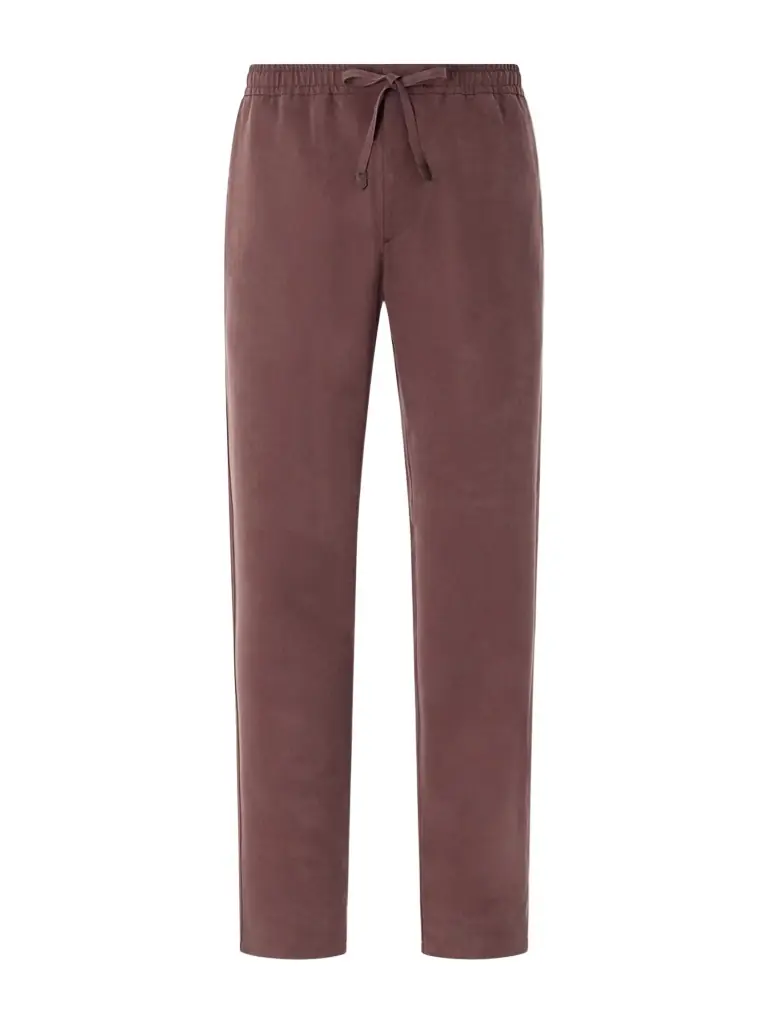 Canali Straight-Leg Lyocell Drawstring Trousers - Men