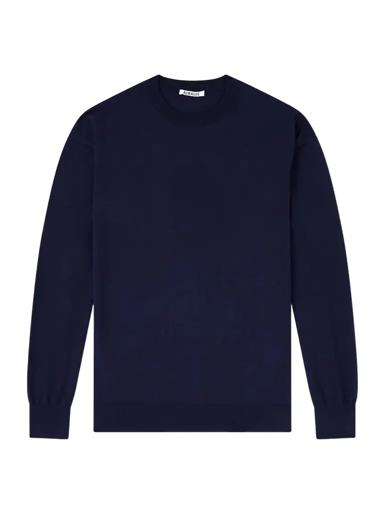 Auralee Luster Knitted T-Shirt - Men