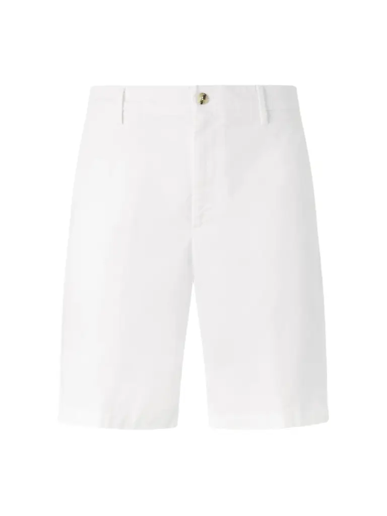 Canali Straight-Leg Stretch Cotton-Blend Gabardine Shorts - Men