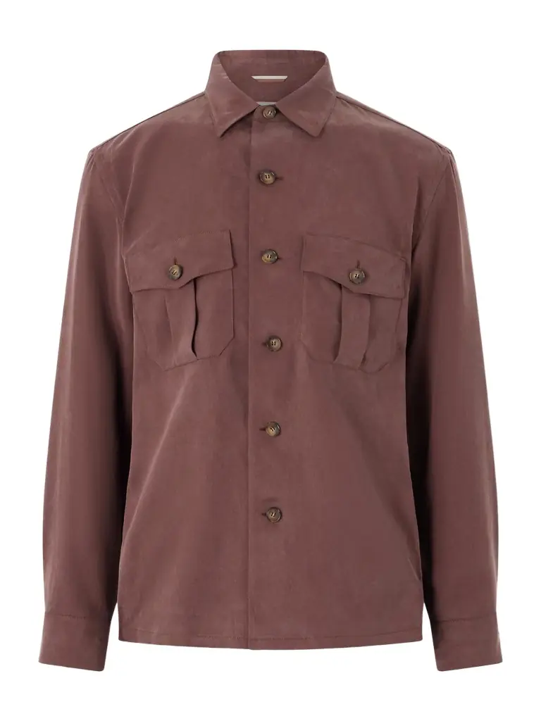 Canali Lyocell Overshirt - Men
