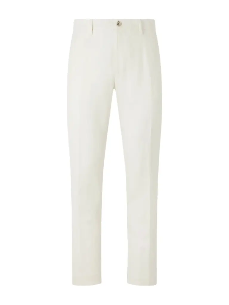 Canali Straight-Leg Wool and Linen-Blend Twill Suit Trousers - Men