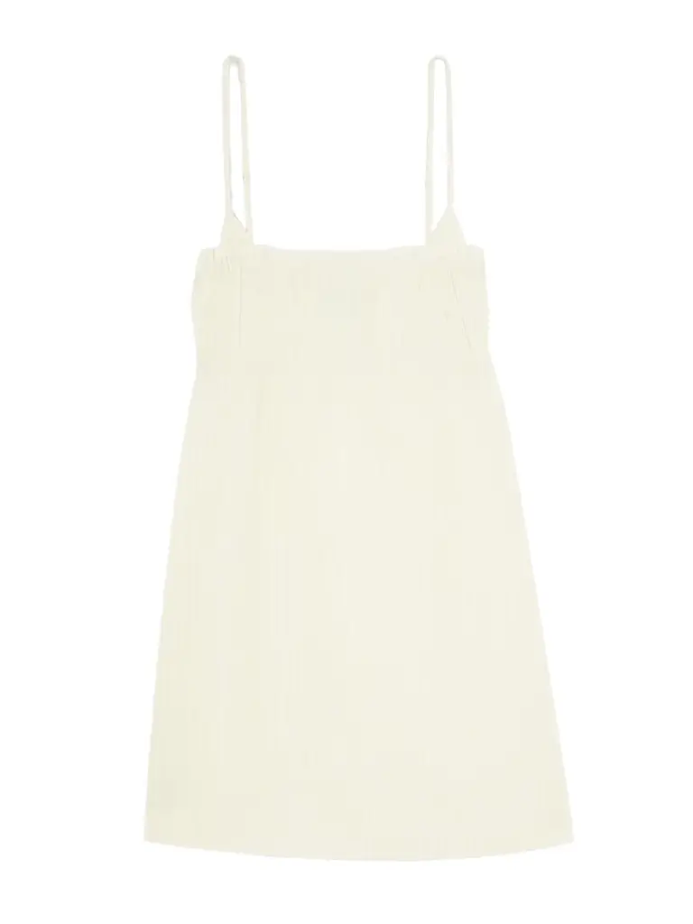 Deiji Studios Edge Striped Organic Cotton Mini Dress