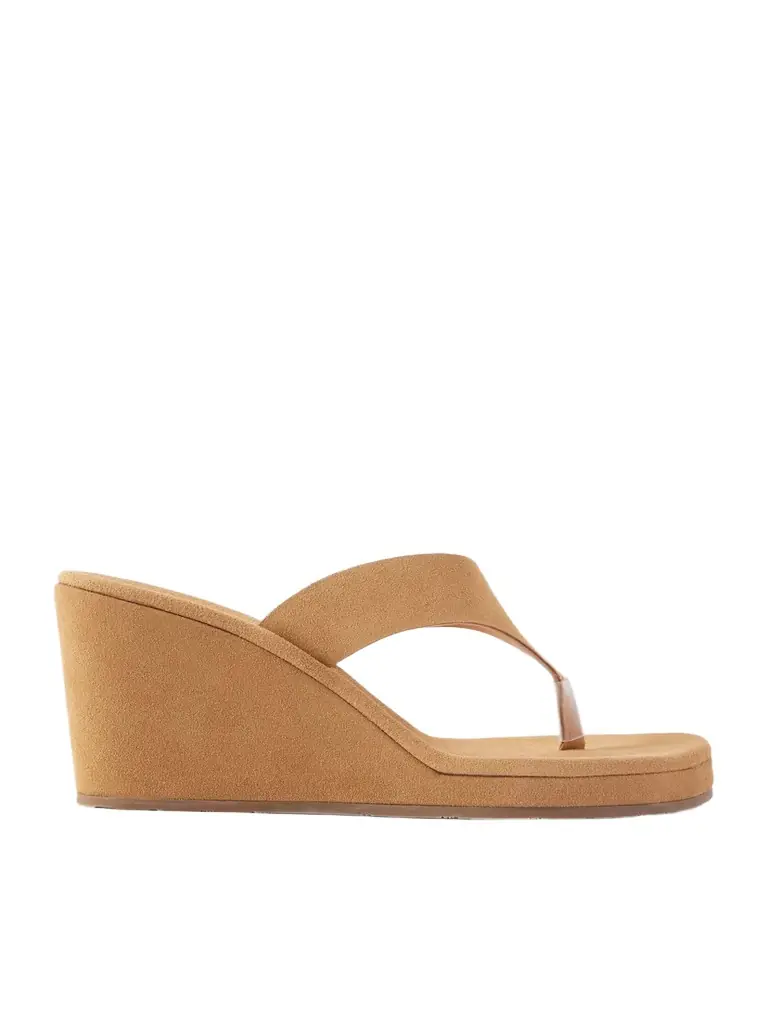 Ancient Greek Sandals Charys Suede Wedge Sandals - Women's Shoes