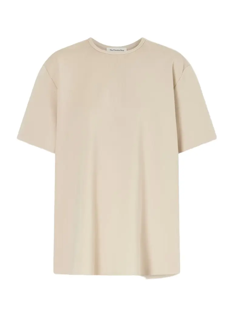 The Frankie Shop Leni Ribbed-knit T-shirt