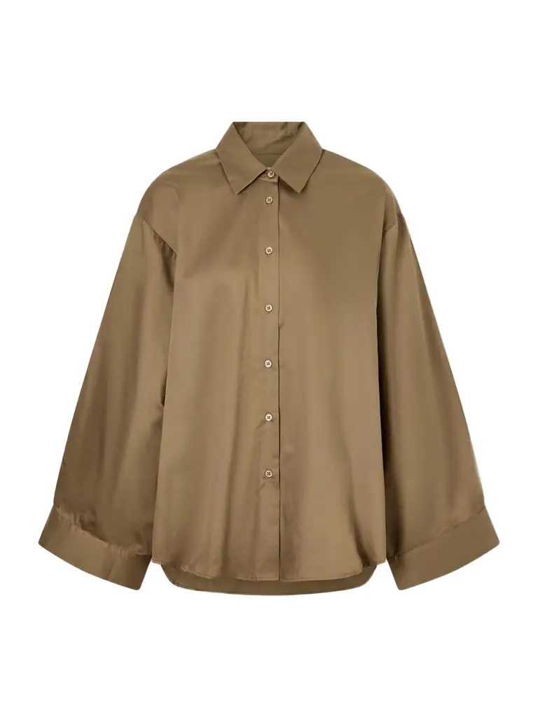 The Frankie Shop Tila Cotton-poplin Shirt