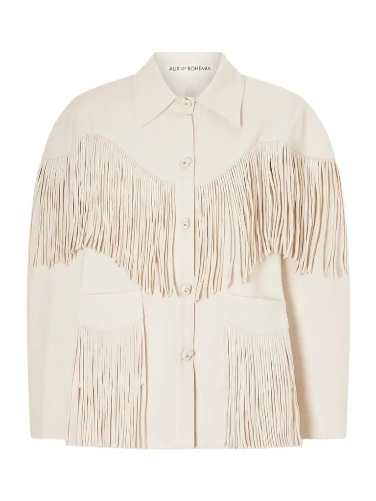 ALIX OF BOHEMIA Jude Fringed Cotton-canvas Jacket