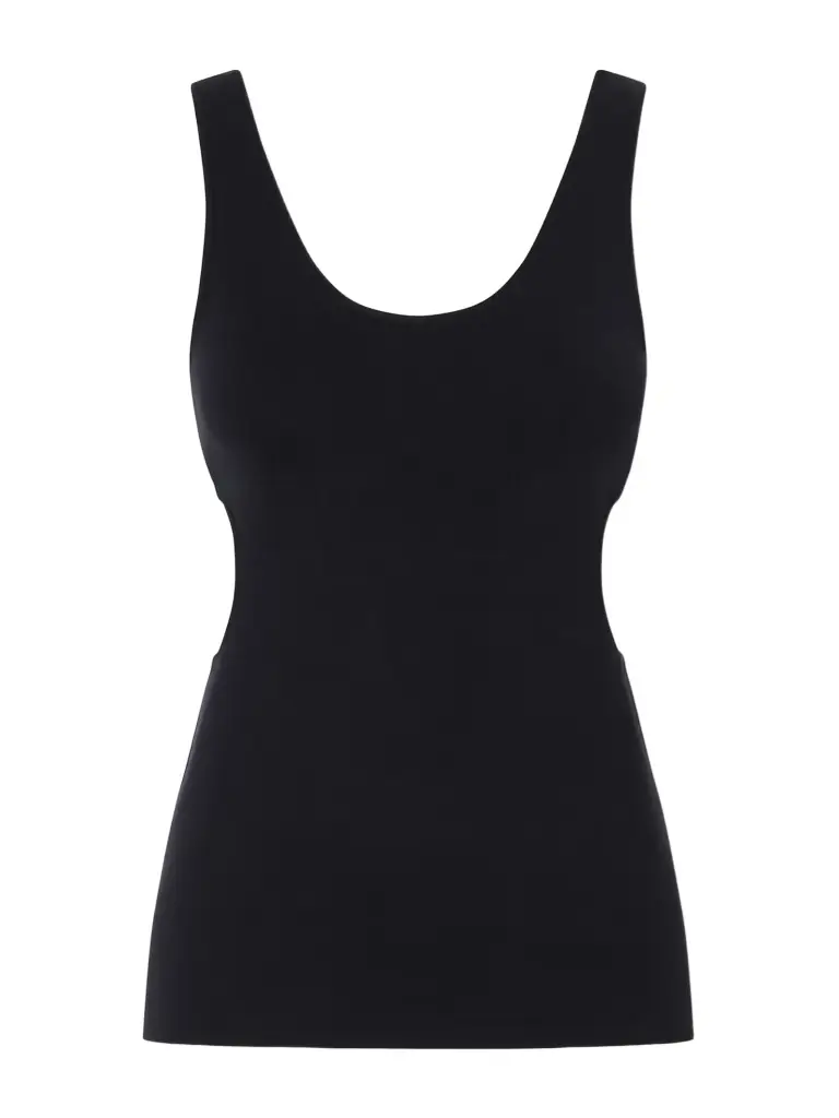 Auralee Cutout Ribbed-knit Jersey Tank